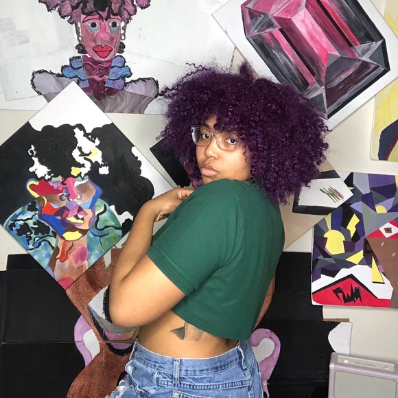 Forest green cropped collar shirt - Picture 2 of 4